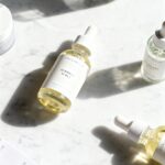 winter skin care routine flatlay