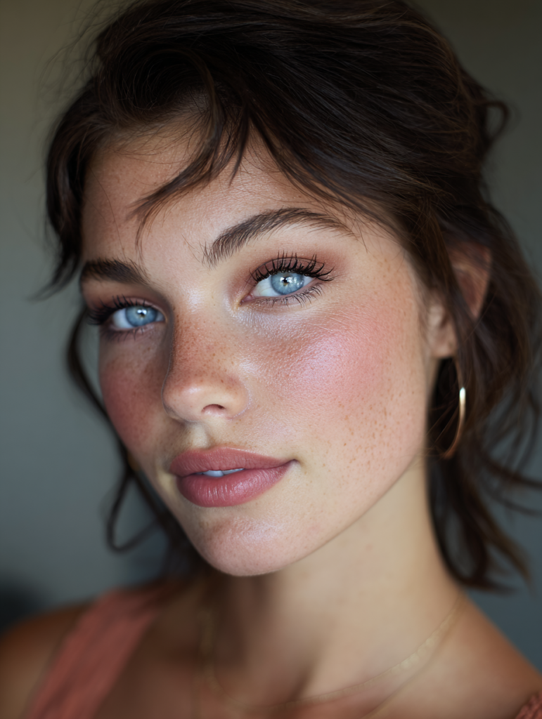Best Makeup for Blue Eyes and Brown Hair
